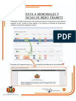 Respuesta A Memoriales y Providencias de Mero Tramite