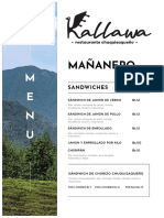 Mañanero: Sandwiches