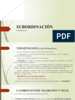 Subordinación Adverbial