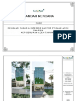 Gambar Rencana: Renovasi Fasad & Interior Kantor PT - Bank Aceh Syariah KCP Seruway-Aceh Tamiang