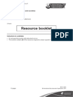 Resource Booklet - Nov 2016 SL Paper 2