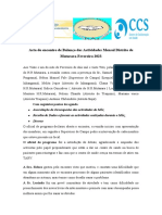 Acta Do Encontro de Balanço Das Actividades Mensal Distrito de Mutarara-Fevereiro 2023