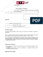 Nivelación de Redacción (X101) Ciclo 2023-MARZO S05.s2 Tarea Académica 1: Versión Final Logro de La Sesión