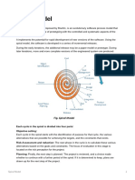 Spiral Model: Each Cycle in The Spiral Is Divided Into Four Parts: Objective Setting