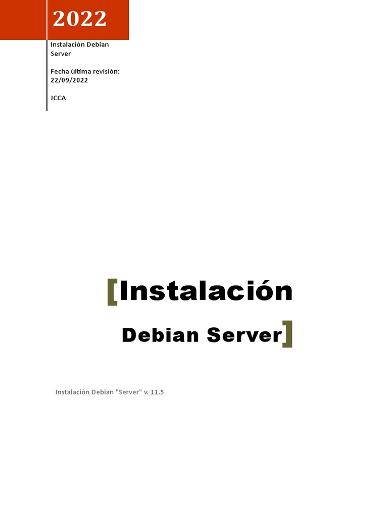 Instalación de Debian Server en VMware | PDF | Tecnología de sistema ...