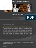 Roma-Iii: Historia de La Cultura Occidental I