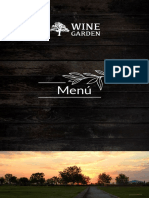 Menu - Wine Garden 2023