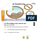 L.0-Describing Rocks and Its Uses.: Success Criteria