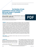 Deep Learning For The Detection of Acute Lymphoblastic Leukemia Subtypes On Microscopic Images A Systematic Literature Review