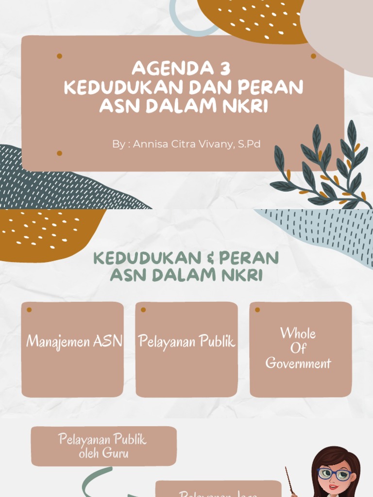 Agenda 3 - Kedudukan Dan Peran Asn Dalam Nkri | PDF