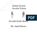 Skeletal and Muscular Systems Health Unit