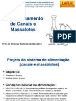 Dimensionamento de Canais e Massalotes