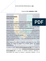 Informe de Auditoría Operacional Inventarios