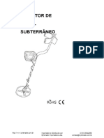 Detector de Metal Subterrâneo - PD0F1