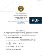 Unit Operations I: Lecturer: Brosk Frya Ali