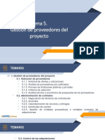 Tema 5. Gestión de Proveedores Del Proyecto