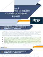 Tema 4. Adquisiciones para Los Paquetes o Unidades de Trabajo Del Proyecto