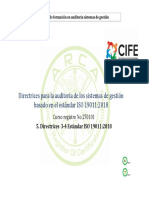 Directrices para La Auditoria de Los Sistemas de Gestión Basado en El Estándar ISO 19011:2018