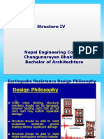 Earthquake Resistance Design Philoshophy