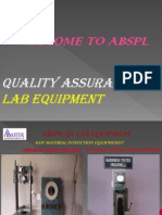 Quality Assurance: Lab Equipment