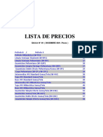 Lista de Precios: Edición #49 (DICIEMBRE 2021-Pesos)