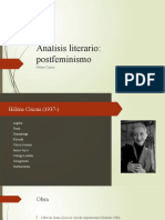 Análisis Literario: Postfeminismo: Hélène Cixous