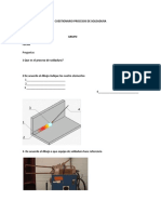 Cuestionario Procesos de Soldadura