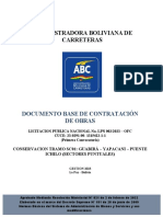 Administradora Boliviana de Carreteras: Documento Base de Contratación de Obras