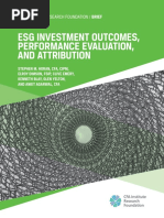 Esg Investment Outcomes Performance Evaluation and Attribution