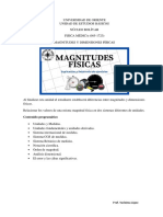 Unidad Ii Magnitudes y Dimensiones Fisicas 2023