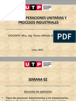 Curso: Operaciones Unitarias Y Procesos Industriales: DOCENTE: Msc. Ing. Víctor Alfredo Aybar Chávez