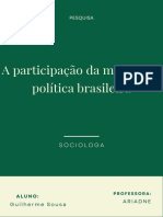A Participação Da Mulher Na Politica Brasileira