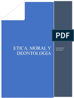 Etica, Moral Y Deontologia: (Subtí Tulo Del Documento)