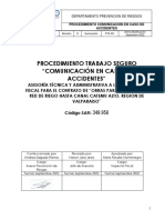 PST - 001 Comunicación en Caso de Accidentes