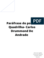 Paráfrase do poema Quadrilha de Carlos Drummond de Andrade