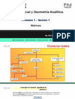 Algebra Matricial y Geometría Analítica.: Semana 1 - Sesión 1