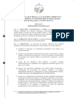 Ordenanza Municipal Que Regula Gestión Ambiental de Manta