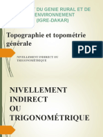 Topographie Et Topométrie Générale: Institut Du Genie Rural Et de L'Environnement (Igre-Dakar)