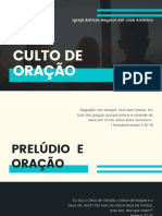 Igreja Batista Regular em José Américo realiza culto de oração e louvor