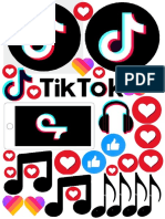 Imagenes Editables de Tik Tok para Tortas