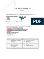 GESTÃO DE PROJETO Resumo Da Disciplina Com Pmbok