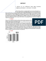 A Comparison of The Effects of Two Different Drop Jump Training Method Modalities On Jumping Performance and Muscle Strength