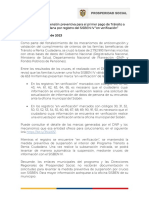 Comunicacion Suspendidos SISBEN en Verificación