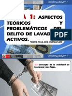 Diapositiva 01 - Aspectos Teóricos y Problemáticos Del Delito de Lavado de Activos Dr. David Cesar Diaz Lazo