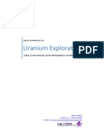 Calytrix Consulting Pty LTD - Uranium Exploration - Safety, Environmental, Social and Regulatory Considerations