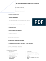 Procedimiento Mantenimiento Preventivo - Servidores: Herramientas Necesarias