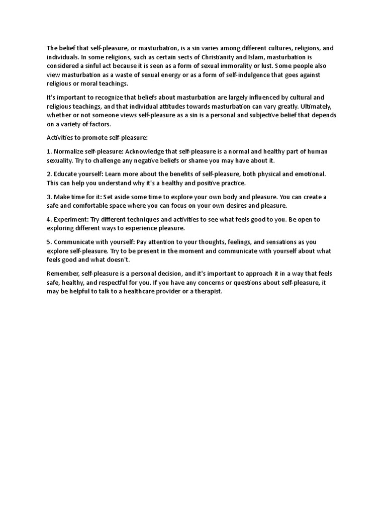 Exploring Cultural and Religious Views on Masturbation and Promoting