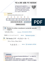 Noțiunea de Șir Numeric