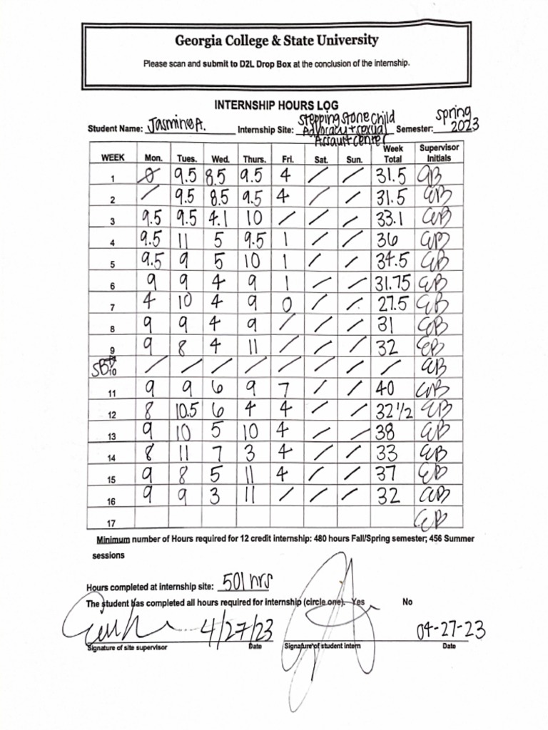 Hour Log | PDF