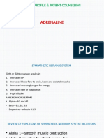 Adrenaline: Patient Profile & Patient Counseling